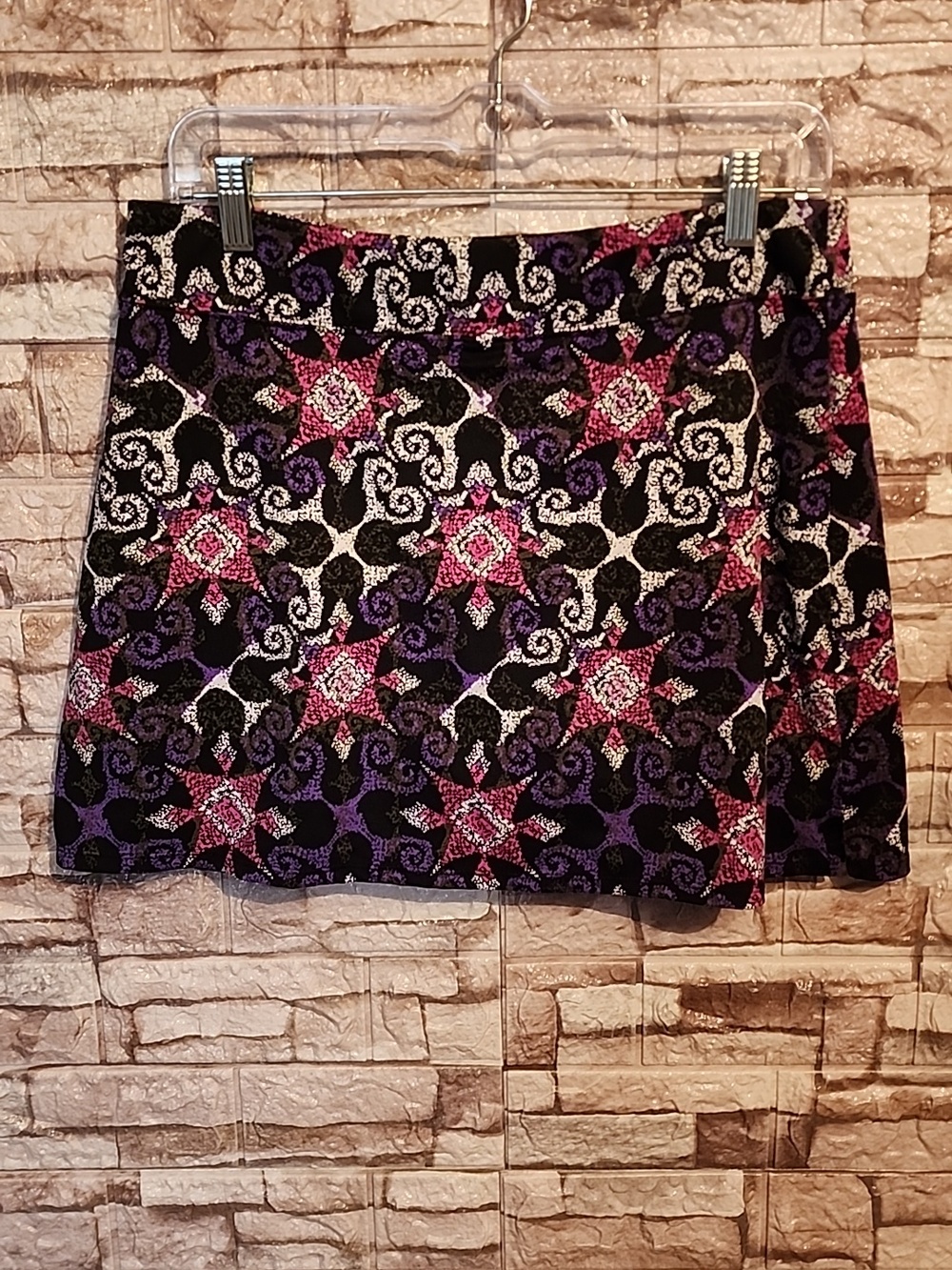 Tranguility  By Colorado  Stretch Multicolor Patterned Skort